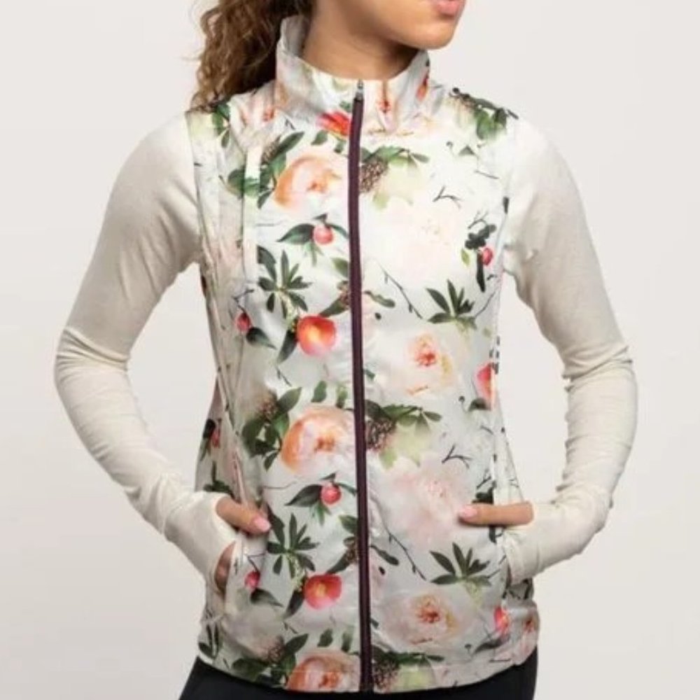 Oiselle Lightweight Floral Vest size M